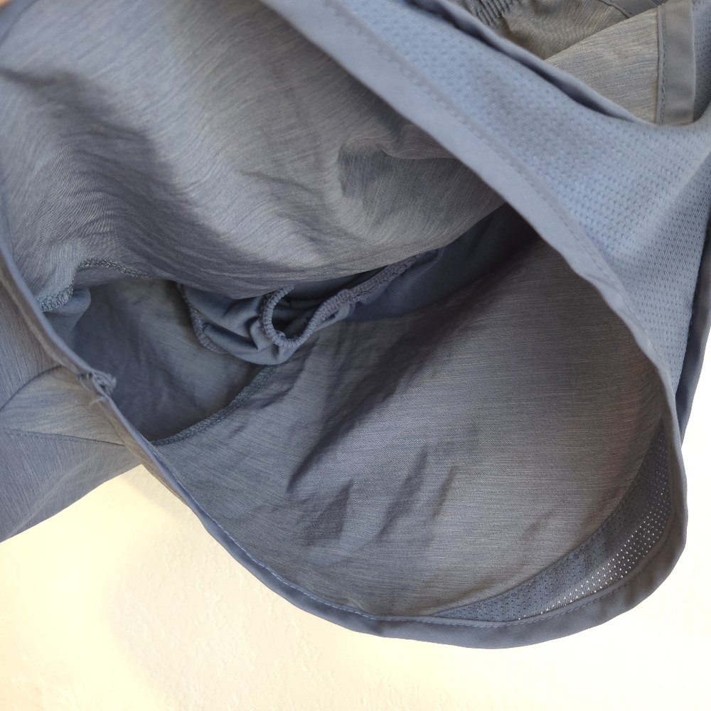 Nike Tempo Blue Running Shorts Women's Athletic Linen Dri Fit Tie West Size M - Picture 9 of 13
